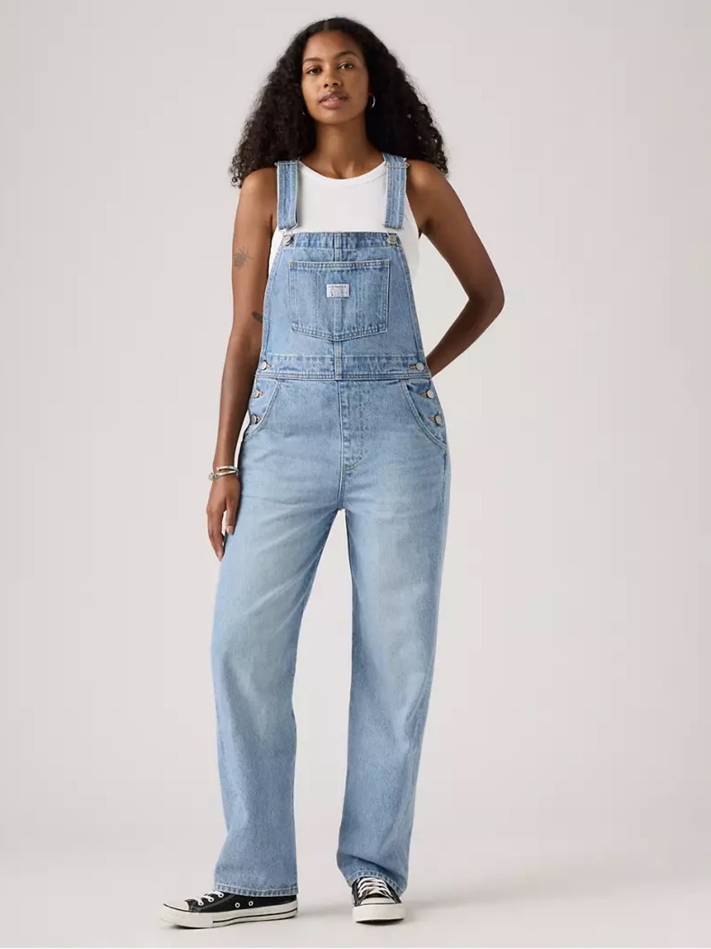 Levi’s Premium Vintage Women’s Overalls Medium Light Wash - Size S